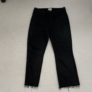 L'AGENCE Black Straight Leg Jeans